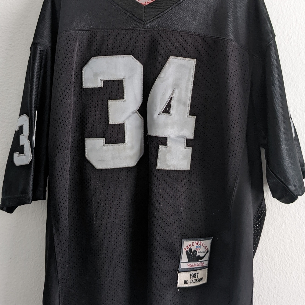 Vintage Mitchell & Ness Bo Jackson Raiders Jersey XL 50 1987 L.A.